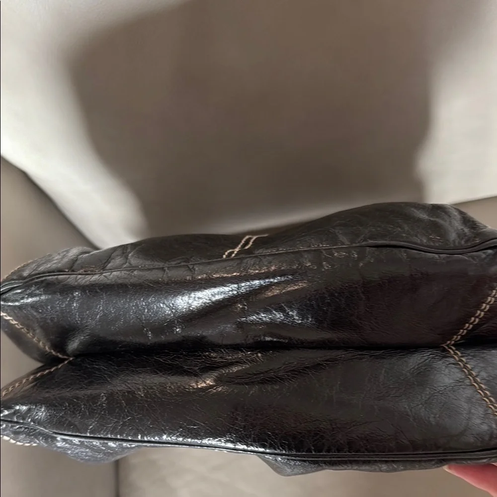 Francesco Biasia Italian Black Leather Women's Bag
